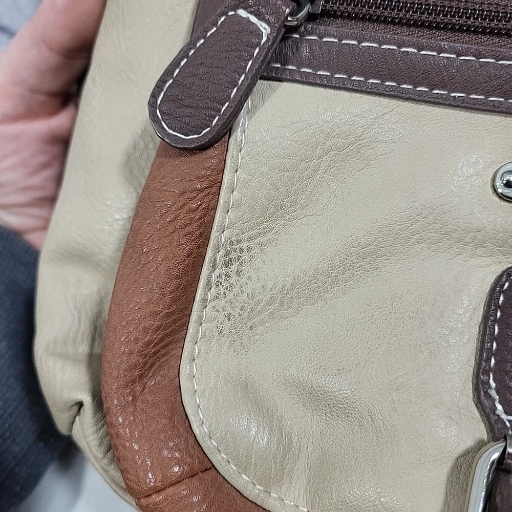 Multi Sac Crossbody Vegan Leather Bag Purse Biege Tan Western Sachel -‎ Spots